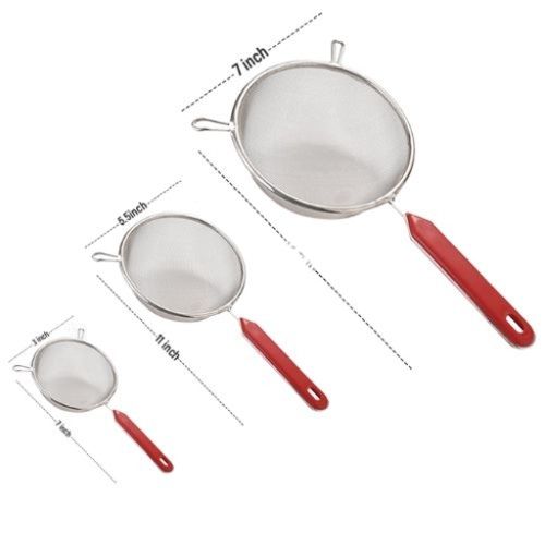 3pcs Flour Sieve