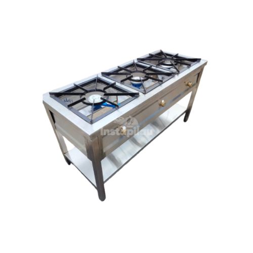 Triple Stainless Steel Gas Burner